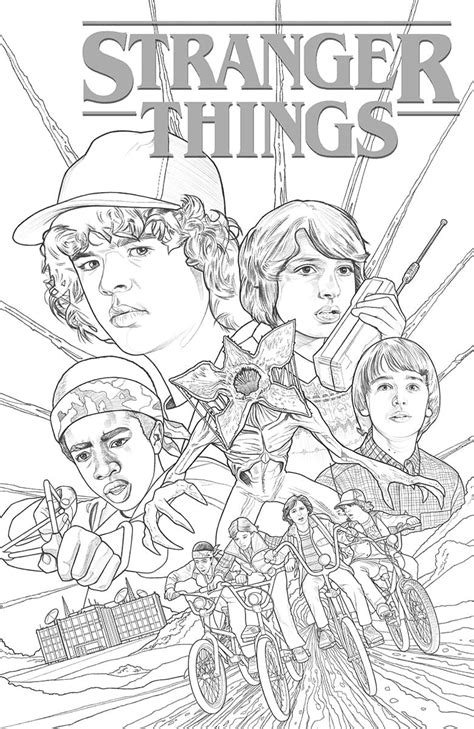 Printable Stranger Things Coloring Pages