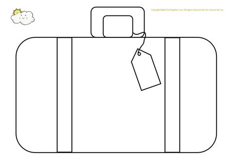 Printable Suitcase Template