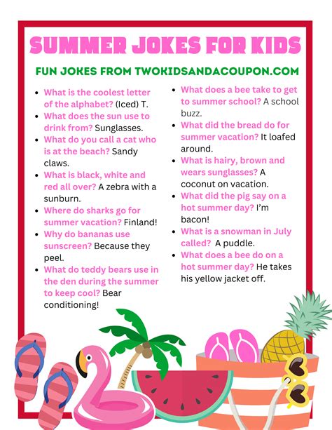 Printable Summer Jokes For Kids