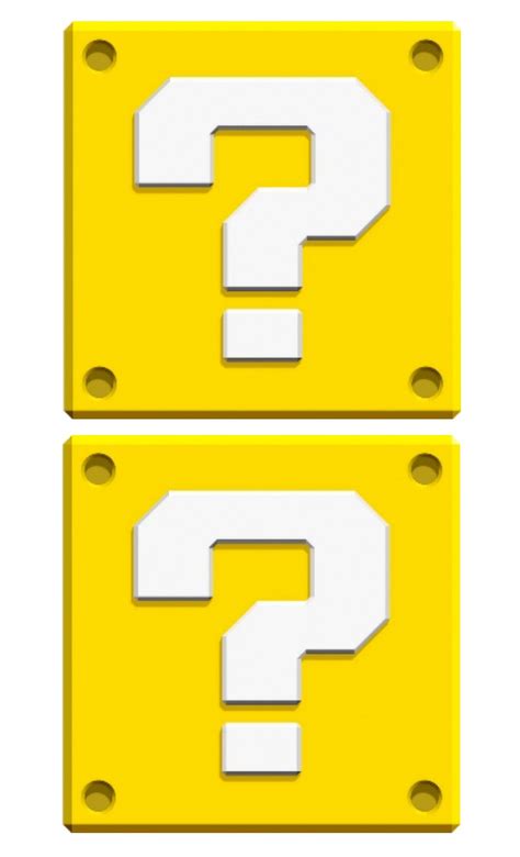 Printable Super Mario Question Mark Template