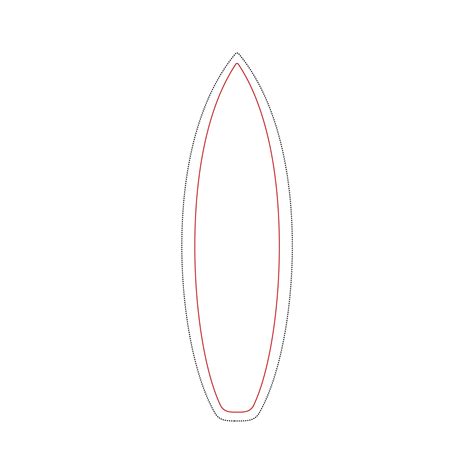 Printable Surfboard Template
