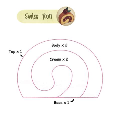 Printable Swiss Roll Pattern Template