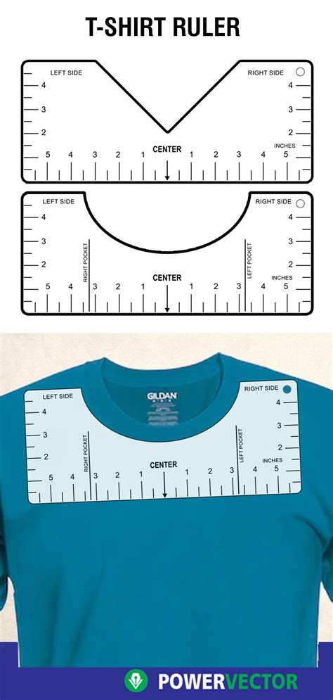 Printable T Shirt Placement Ruler Svg Free