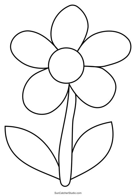 Printable Template Flower Pattern