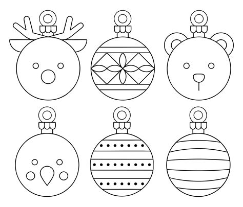 Printable Templates Christmas Tree Ornaments