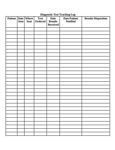 Printable Testing Log Printable Schedules For Work
