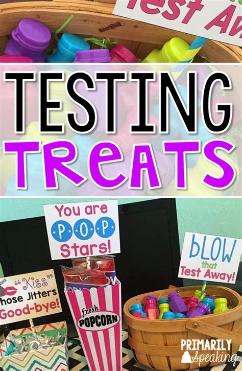 Printable Testing Treats For Students