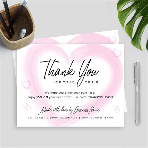 Printable Thank You Cards For Business