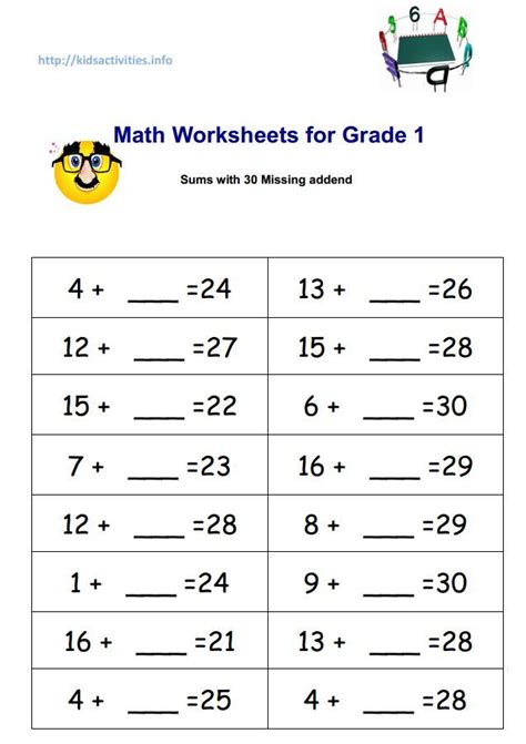 Printable Third Grade Math Worksheets