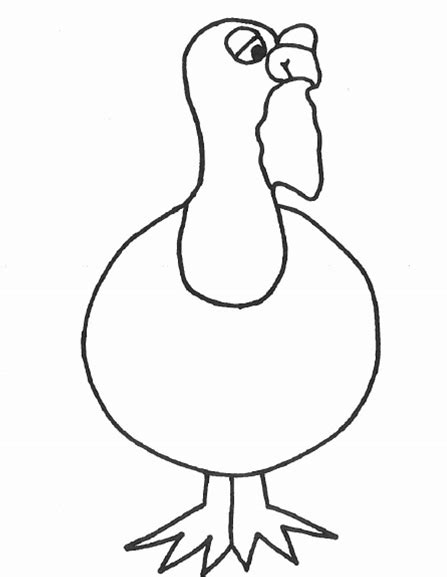 Printable Tom The Turkey