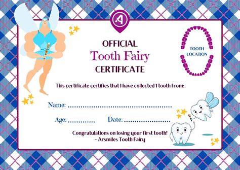 Printable Tooth Fairy Certificate | Etsy