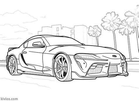 Printable Toyota Supra Coloring Pages