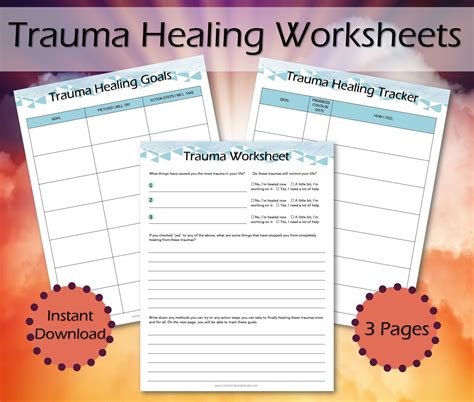 Printable Trauma Worksheets Pdf