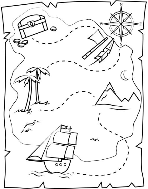 Printable Treasure Map Template