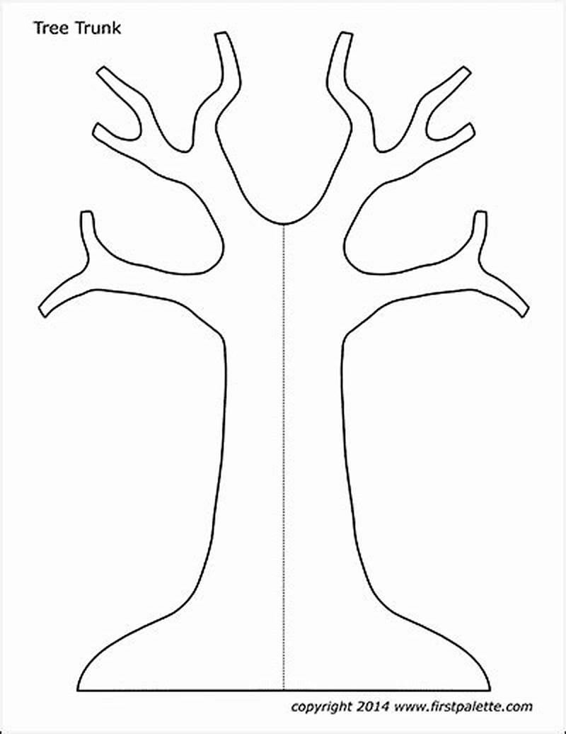 Printable Tree Trunk Pattern