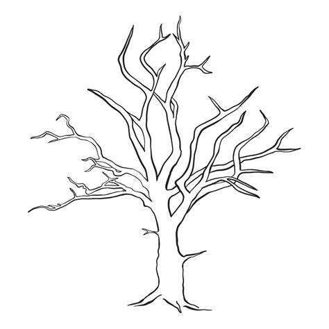 Printable Tree Without Leaves