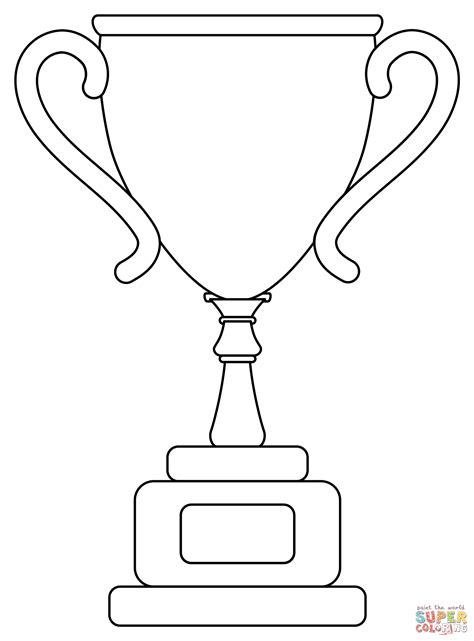 Printable Trophy Coloring Page