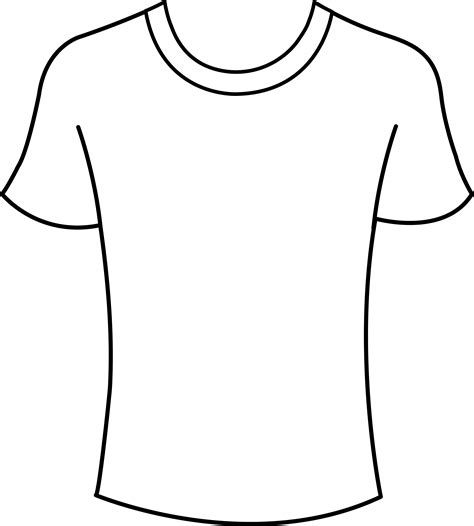 Printable Tshirt Outline