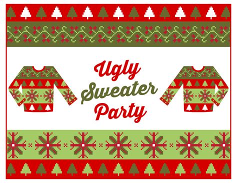 Printable Ugly Sweater Template