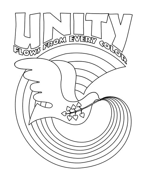 Printable Unity Coloring Page