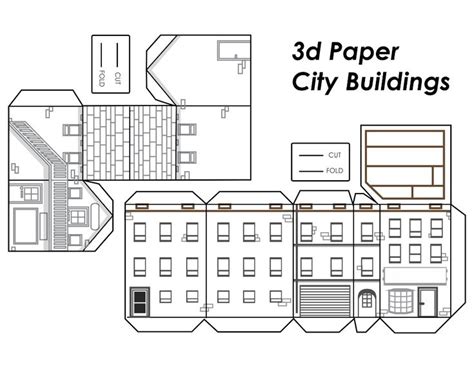 Printable Urban Building Templates