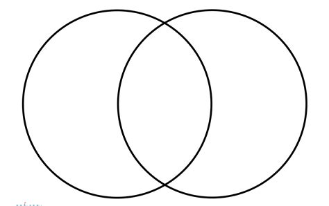 Printable Venn Diagram Template 2 Circles