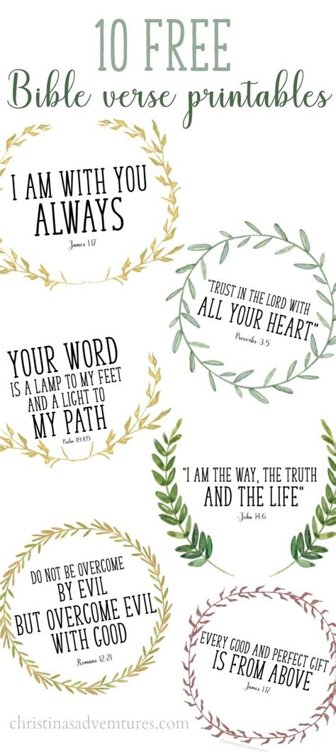 Printable Verses From The Bible