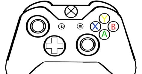 Printable Video Game Controller Template