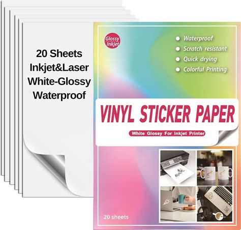 Printable Vinyl Sticker Sheets