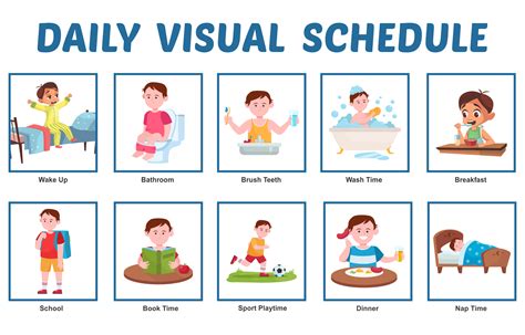 Printable Visual Schedule Pictures Wake Up