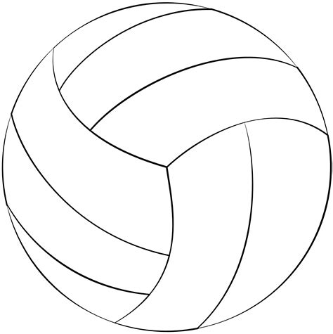 Printable Volleyball Template
