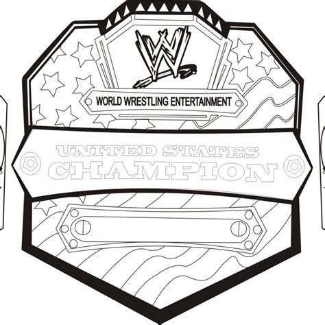 Printable Wwe Belt Template