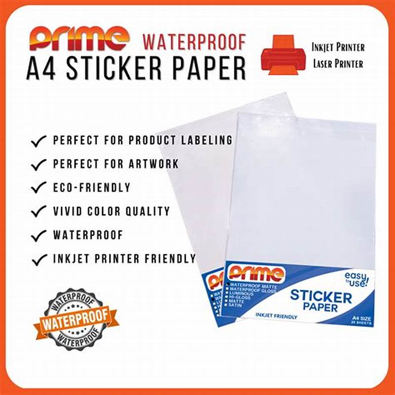 Printable Waterproof Sticker Paper