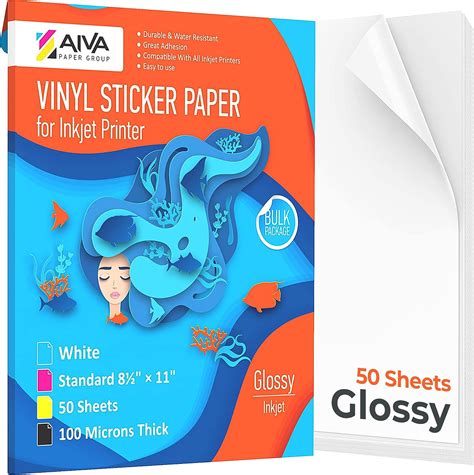 Printable Waterproof Vinyl Sticker Paper