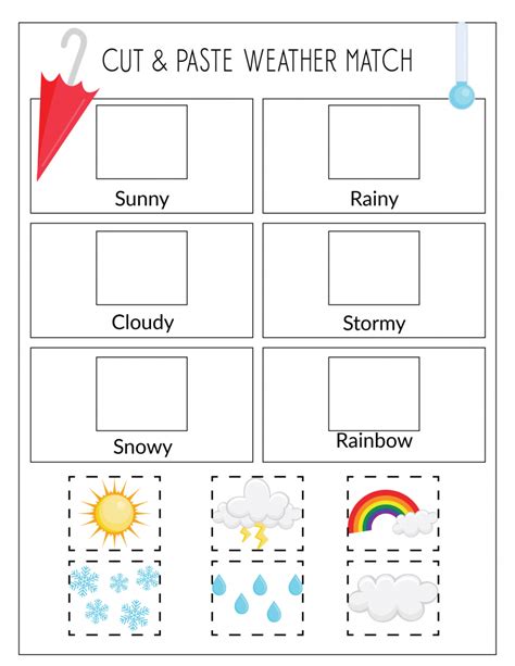 Printable Weather Activities For Preschoolers
