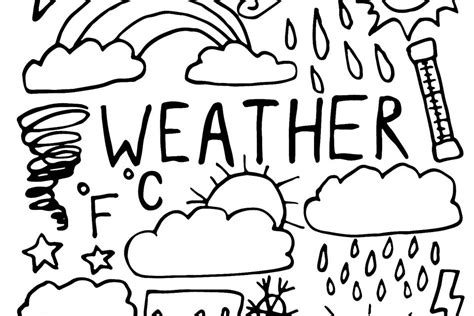 Printable Weather Coloring Pages