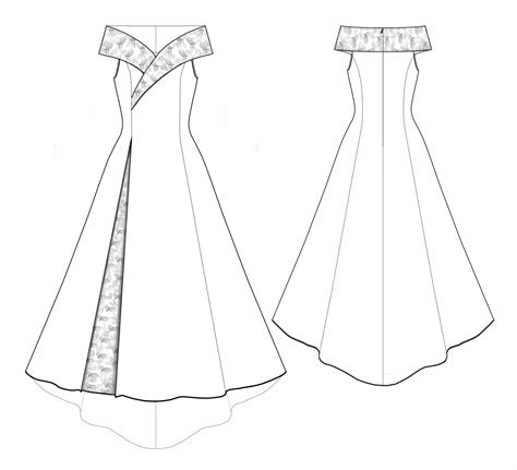 Printable Wedding Dress Template