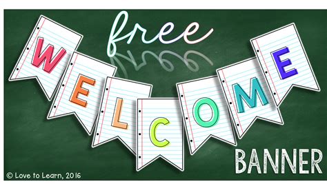 Printable Welcome Banner