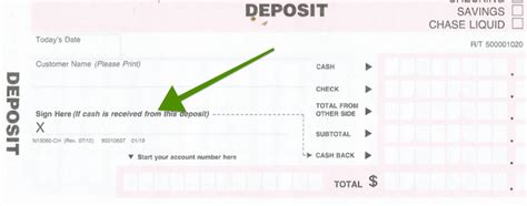 Printable Wells Fargo Deposit Slip