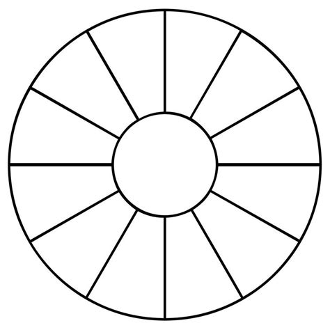 Printable Wheel Foldable Template