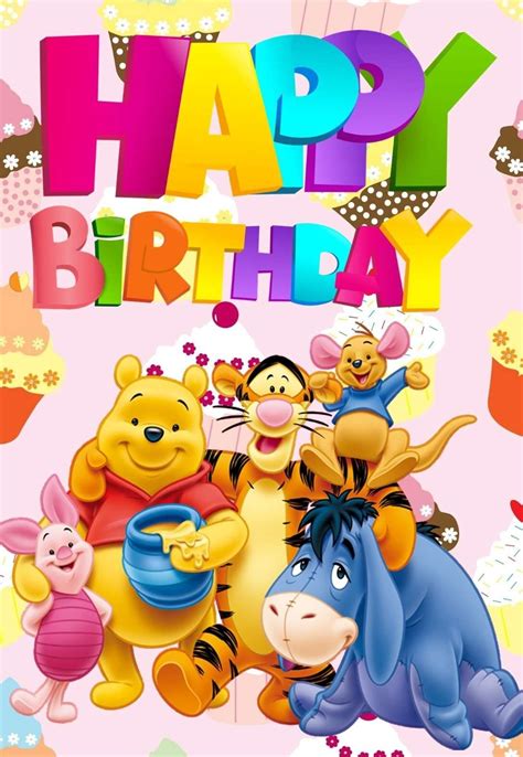 Printable Winnie The Pooh Birthday Card