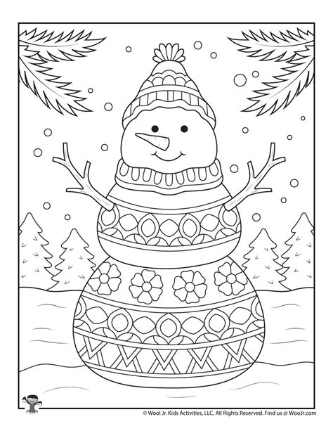 Printable Winter Coloring Sheets