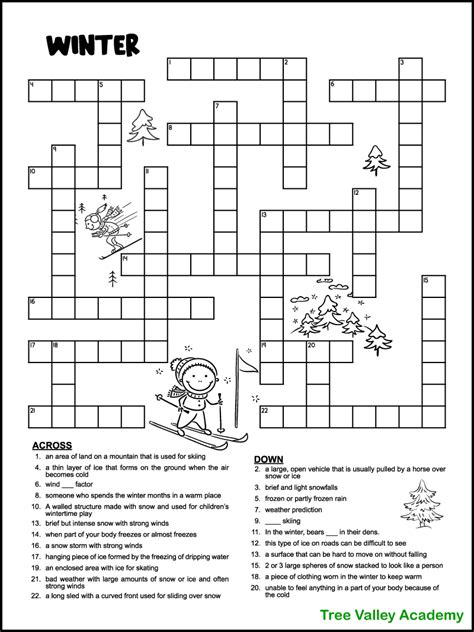 Printable Winter Puzzles