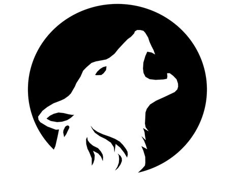 Printable Wolf Pumpkin Carving