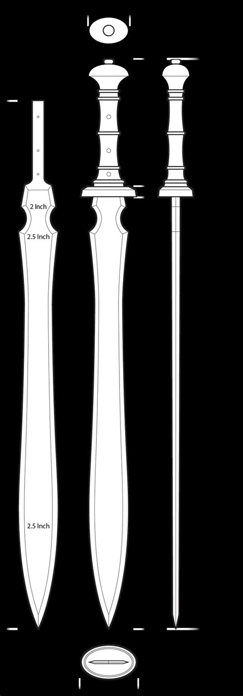 Printable Wooden Sword Template