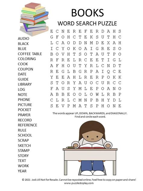 Printable Word Search Book