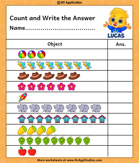 Printable Worksheets Counting To 20 Worksheets