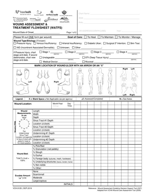 Printable Wound Care Documentation Forms Free