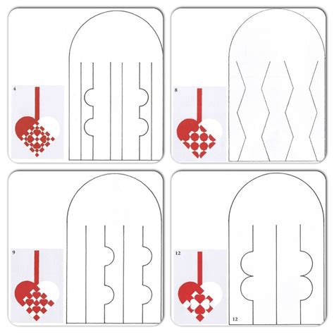 Printable Woven Heart Template