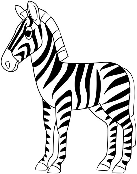 Printable Zebra Template